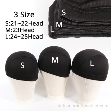 Black Spandex Dome Cap Mesh Dome Wig Cap